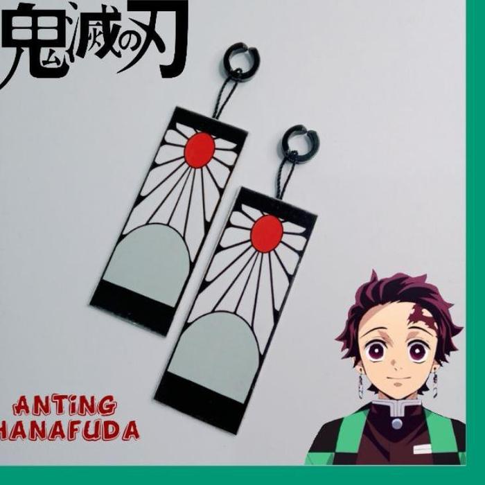 Best Quality Anting Hanafuda Kamado Tanjiro - Tanjiro Earling Cosplay