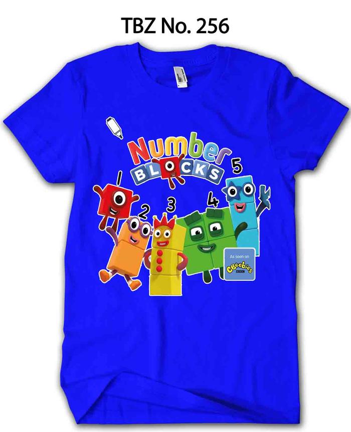 Kaos Numberblocks ANAK Cubes Combed Kaos Distro