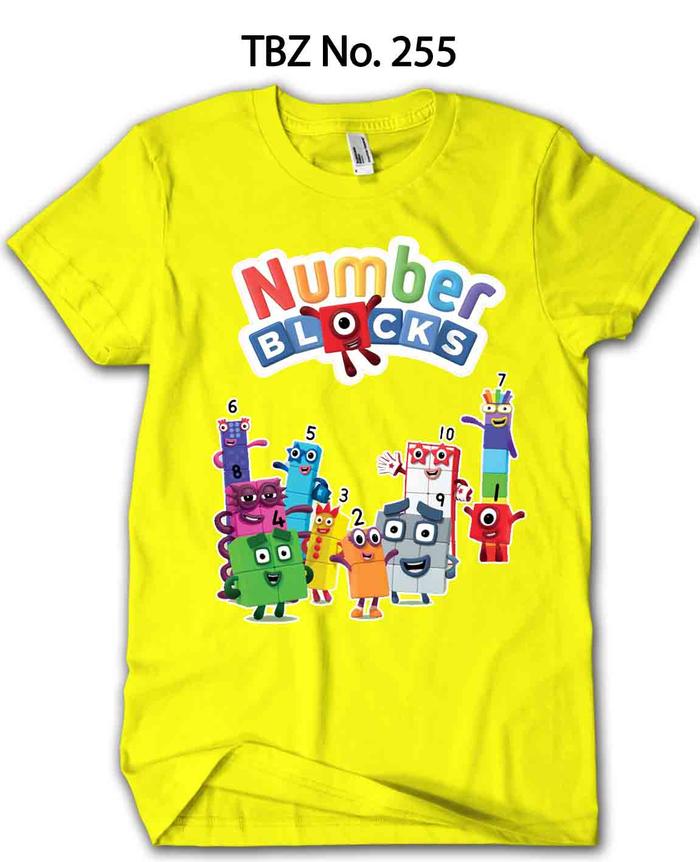 Kaos Numberblocks ANAK Cubes Original Cotton 24s
