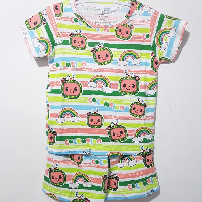 Setelan Baju Harian Anak Perempuan Fullprint Cocomelon