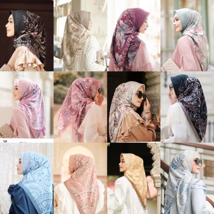 BOHEMIAN SCARF VANILLAHIJAB ORIGINAL CLASSIC RUSTIC ROMANTIC vanilla