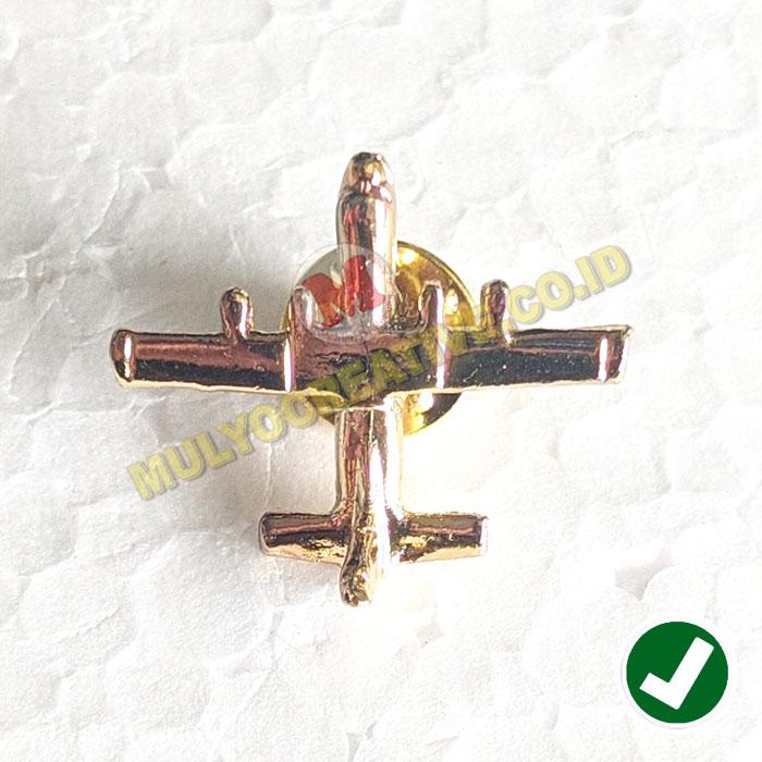 Pin Pesawat Hercules - Pin Miniatur Pesawat Hercules Bahan Kuningan