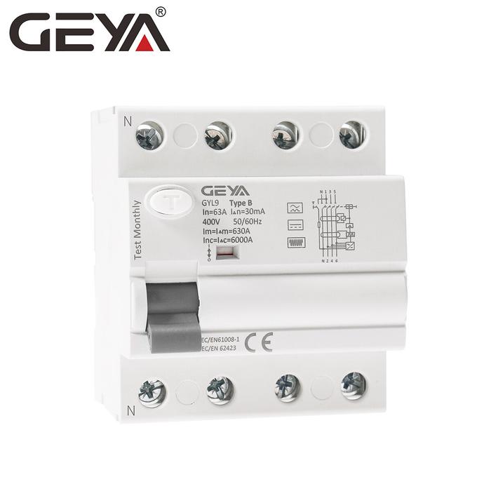 Tool GEYA GYL9 4P 25A 40A 63A 300mA B Type RCCB Residual Current