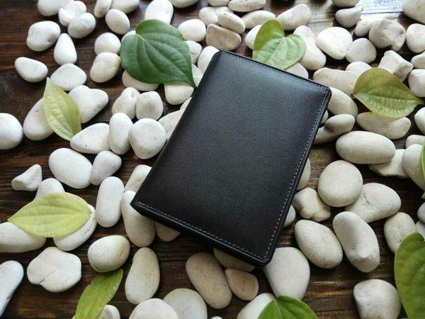 HGU Dompet Kulit Asli Pria Wanita Dompet Kulit Medium H010