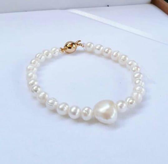 Gelang Mutiara Air Tawar Original Lombok Mutiara Asli dari Lombok