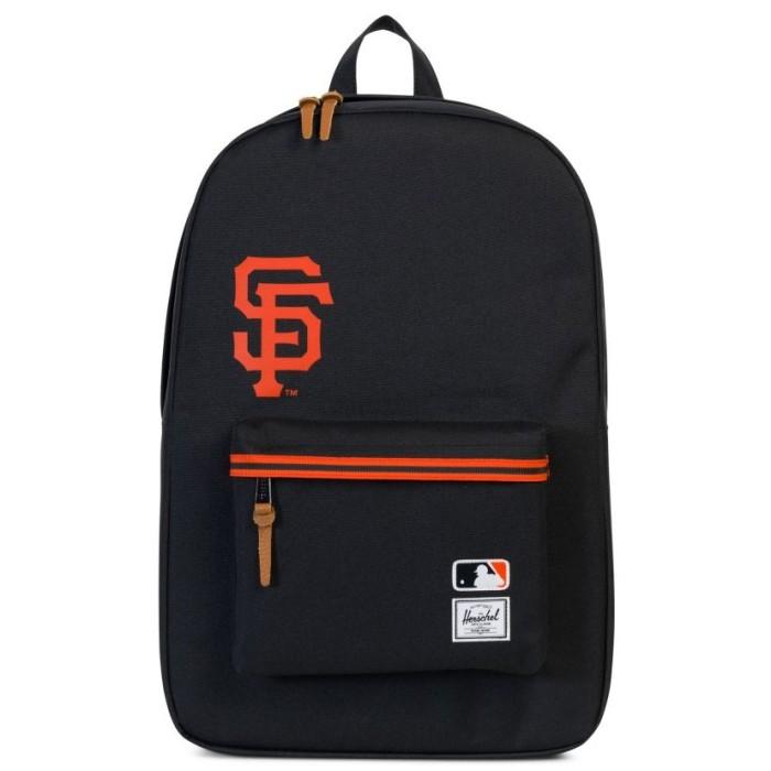 (100% ORIGINAL) Herschel Heritage Backpack MLB SF Giants Black Tas Bag