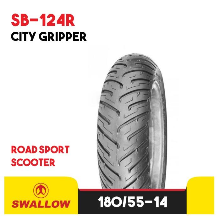 BAN LUAR MOTOR RING 14 SWALLOW CITY GRIPPER SB-124 R TUBELESS 180/55