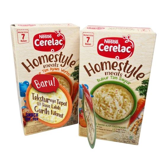 Nestle CERELAC HOMESTYLE Bubur Bayi Rasa Tim Sayur & Ayam Box 100g