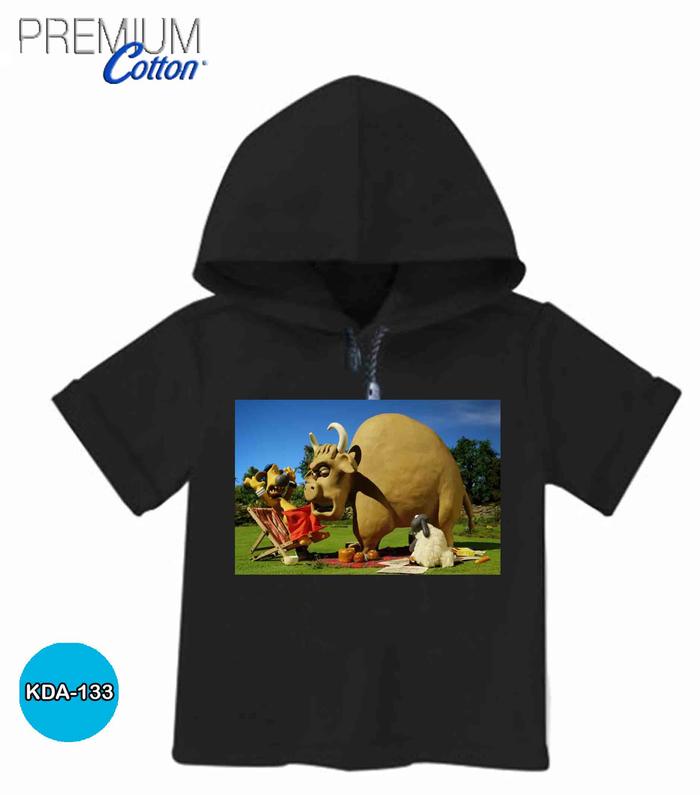 Kaos Shaun the Sheep Kaos Hoodie Anak Bahan Tshirt Original #KDA-133