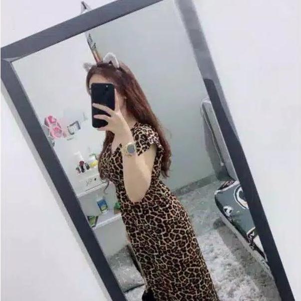 Daster Manohara Motif Leopard Macan Tutul Busui Bahan Rayon Bali Murah