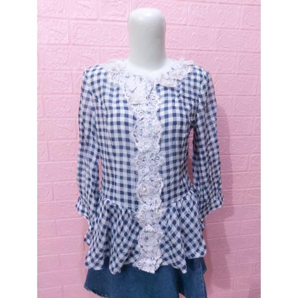 Sale Blouse Wanita 10rban Kawaiiaxes Femme Liz Lisa Line Sailor