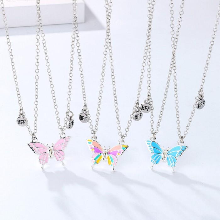 Fancyqube Aksesori Baru untuk Pria Wanita Magnet BFF Kalung