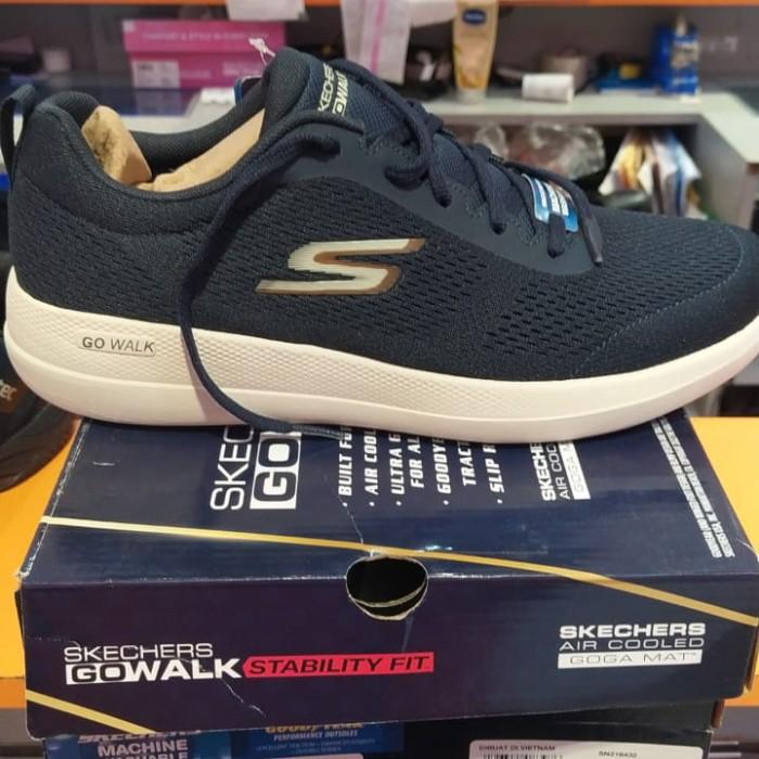 Sepatu Skechers Go Walk Stability Navy Original 216432/NVY - 42