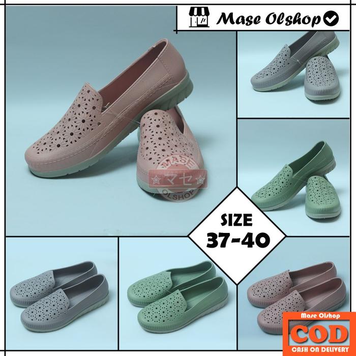 SEPATU KARET SLIP ON WANITA ATT SLN 495
