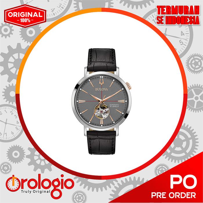 Jam Tangan Bulova Men's Classic Automatic Aerojet Strap Watch 98A187