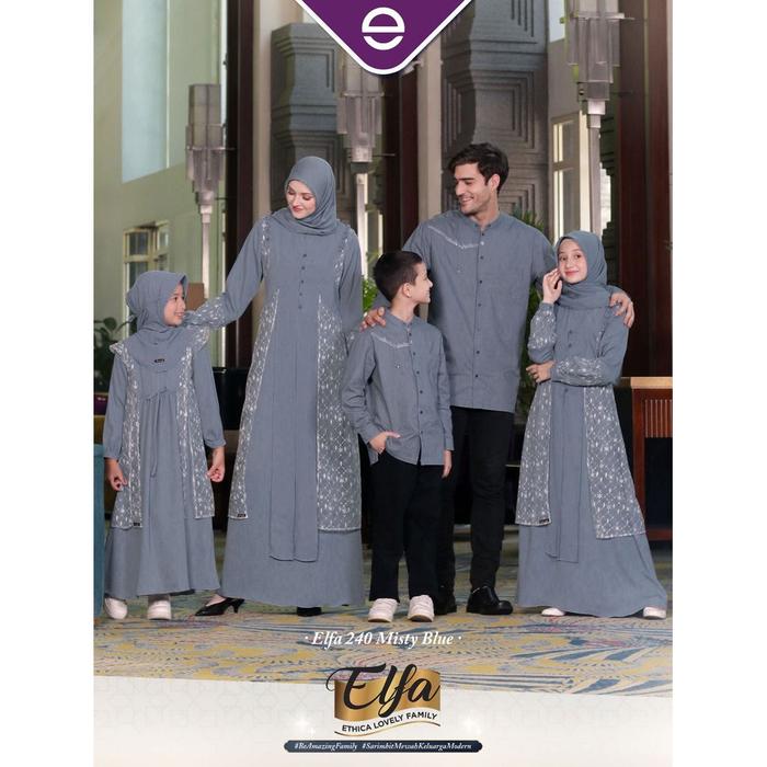 SARIMBIT 2022 TERBARU SARIMBIT ETHICA ELFA 240 MISTY BLUE GAMIS ETHICA