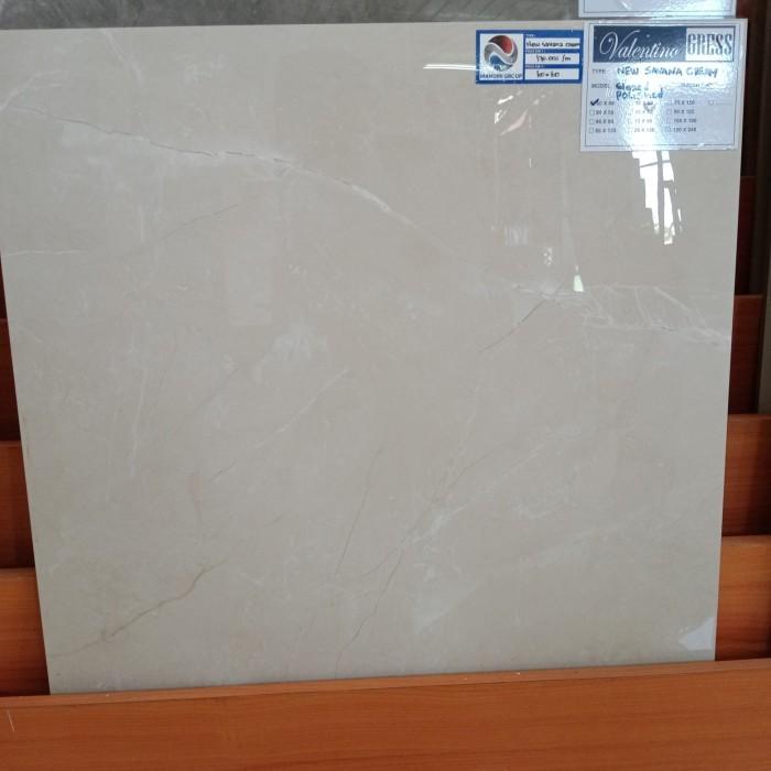Granit lantai 60x60 valentino savana cream glossy keramik list plint