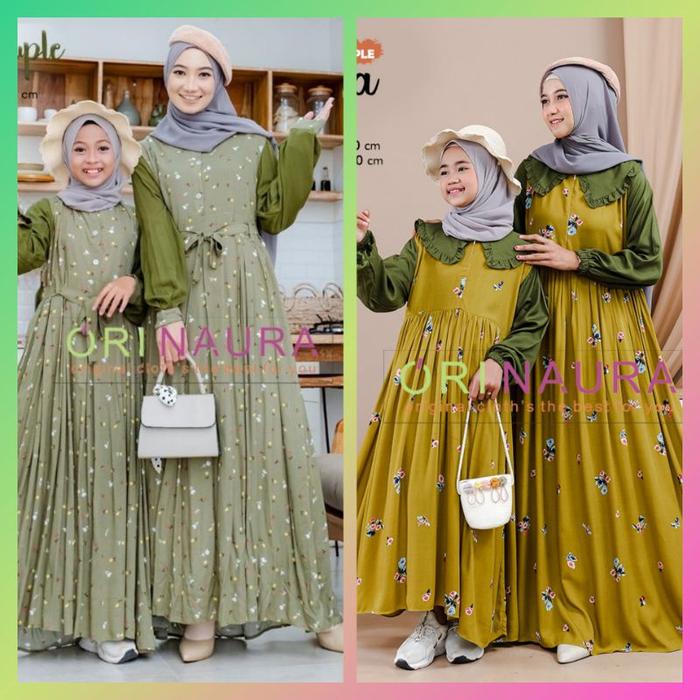 GAMIS WANITA GRENISM COUPLE ARSIANA COUPLE DRES BY ORI NAURA