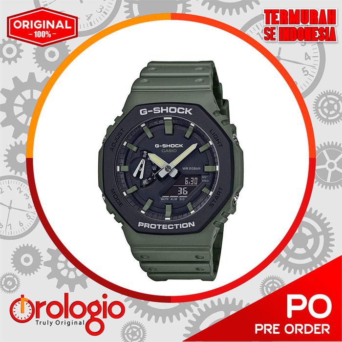 Casio G-Shock Analog-Digital Carbon Core Guard Army Green GA2110SU-3A