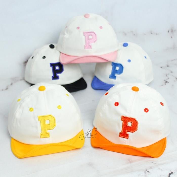 Phileo | Topi Fashion Anak - Bayi Laki-Laki & Perempuan Motif Alfabeth
