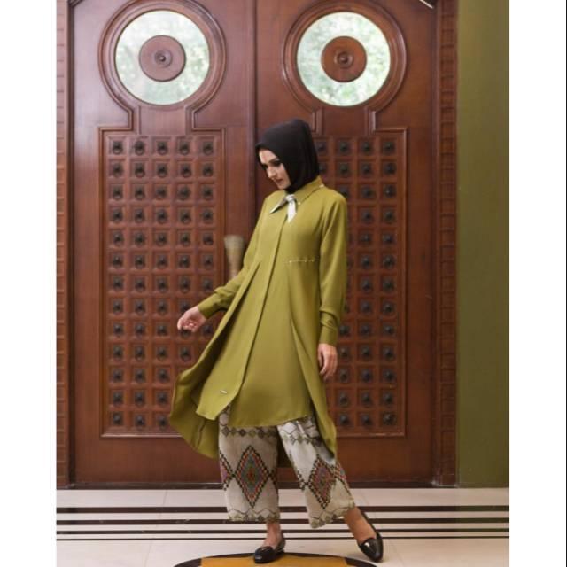 Gamis abaya hikmat original setelan celana batik B6455