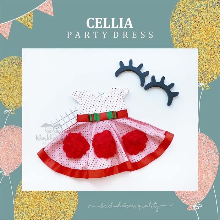 Cellia Party Dress / Baju Pesta Anak Dan Bayi