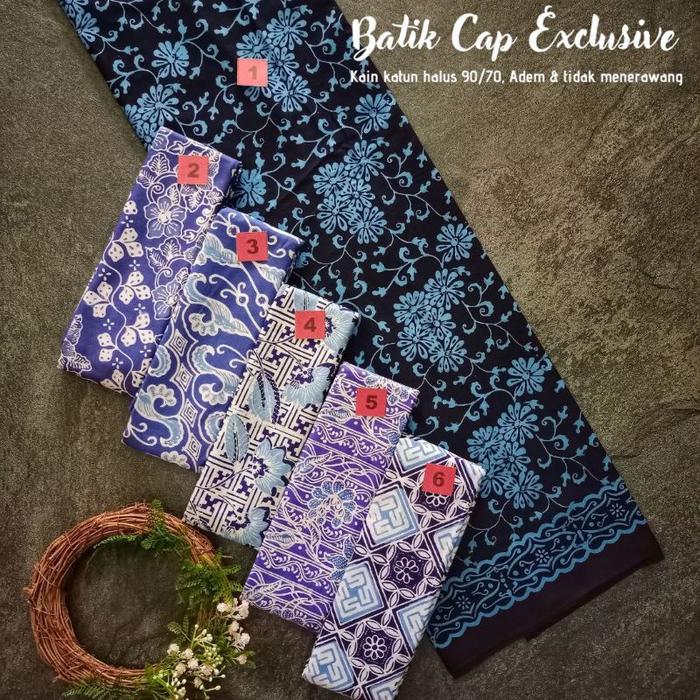 HN KAIN BATIK CAP GARUTAN UNGU GROSIR PEKALONGAN