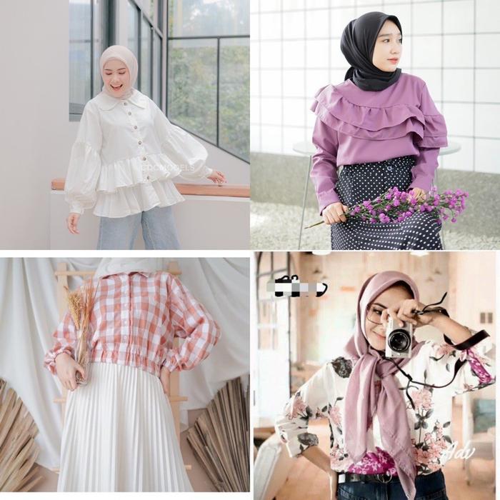 Sale Cuci Gudang Kemeja Monalisa Narina Top Neskia Zashi Moza