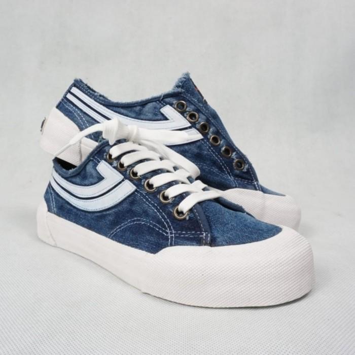 SEPATU SNEAKERS JOHNSON GALAXY PRO LOW DENIM - Biru, 38