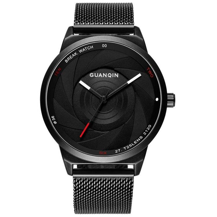 Honjie warna. putih GUANQIN GS19074 Men Watch Luxury Mode Creativ