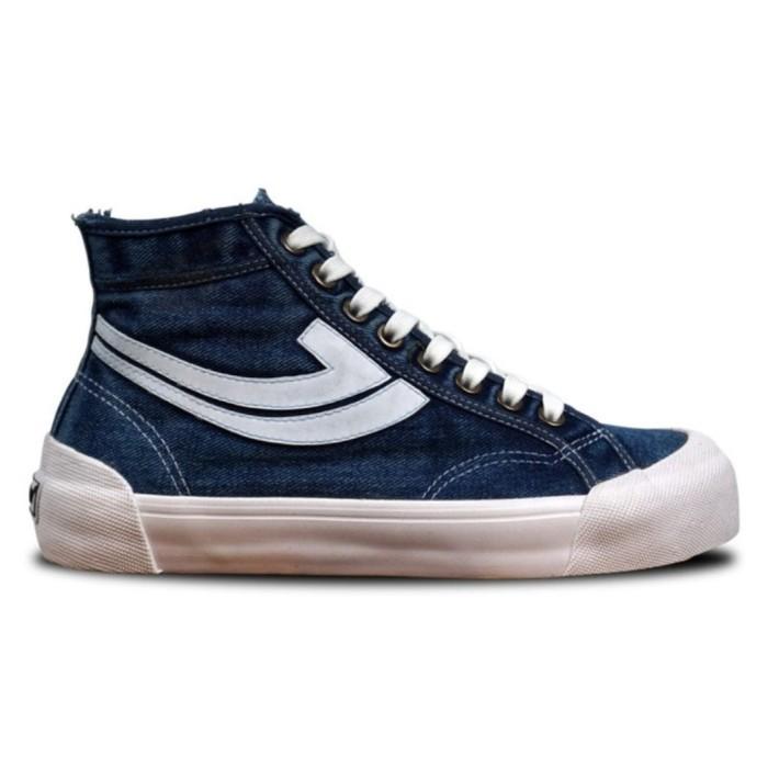 SEPATU SNEAKERS JOHNSON GALAXY PRO HIGH DENIM - Biru, 39