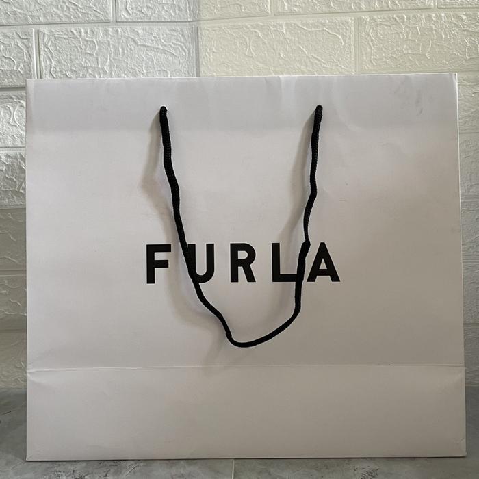 Furla Large Paperbag Branded Gift Bag Preloved Thrift