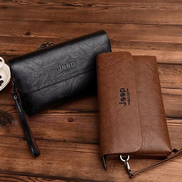 Terbaru Clutch Classic Leather Jeep Buluo Dompet Kulit Classic Jeep