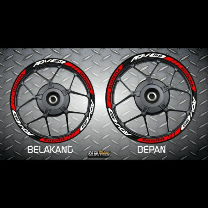 Stiker Velg ADV 160 Stiker Pelek ADV 160 Menyala - Putih, S Velg ADV