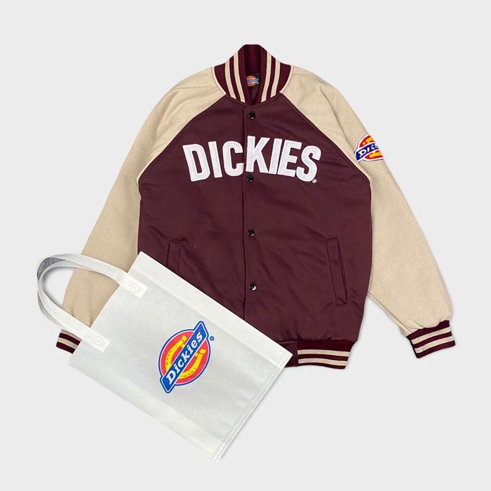 Jaket Baseball Dickies Bordir sweater jacket varsity pria wanita murah