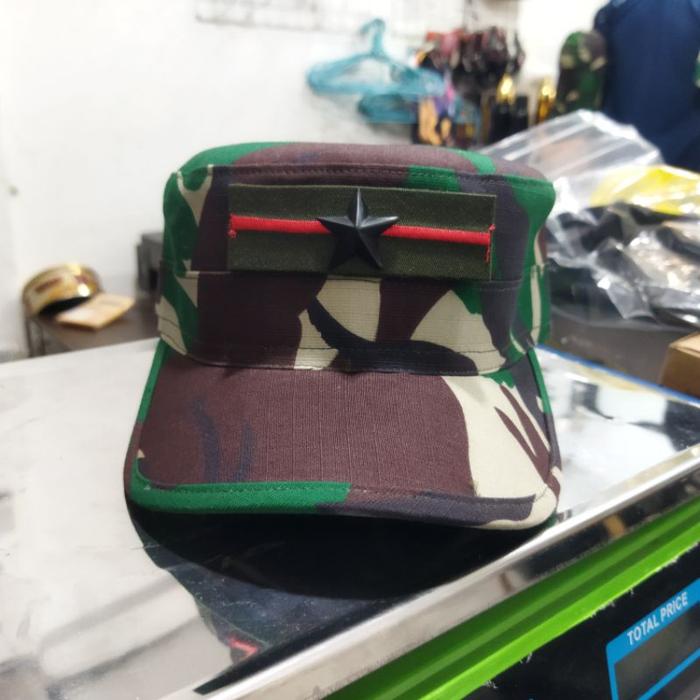 Topi Pet Komando Loreng Malvinas Bahan Sritex Wool