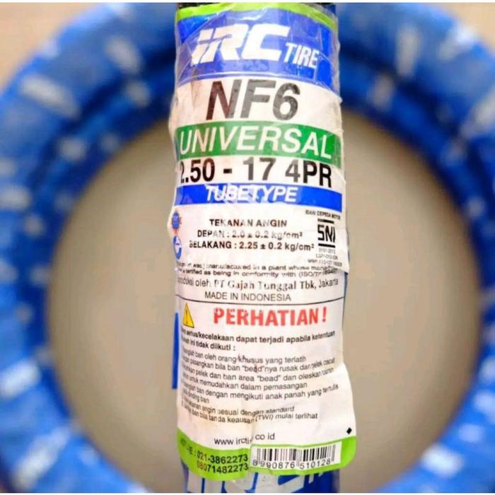 New Ban Luar Irc 250-17 Nf6 Motif Garis Lurus Motor Clasic