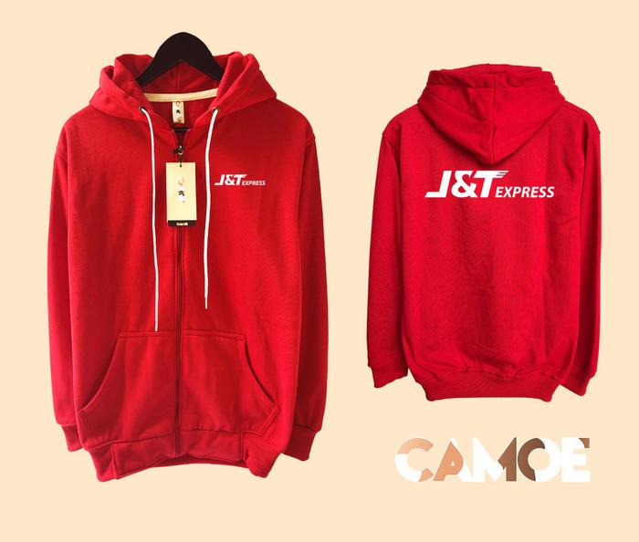 Jaket Hoodie Zipper JNT Express