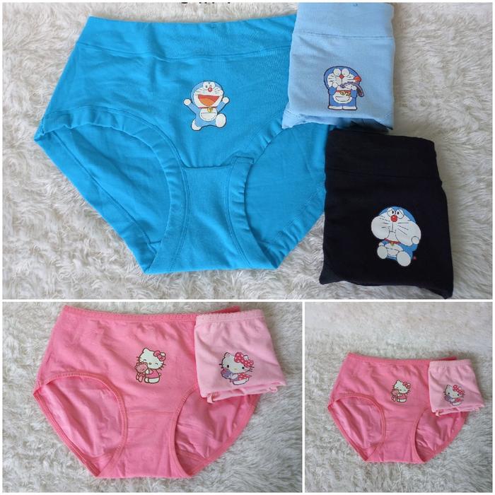 HW061 CD HELLOKITTY CELANA DALEM KITTY DORAEMON PAKAIAN