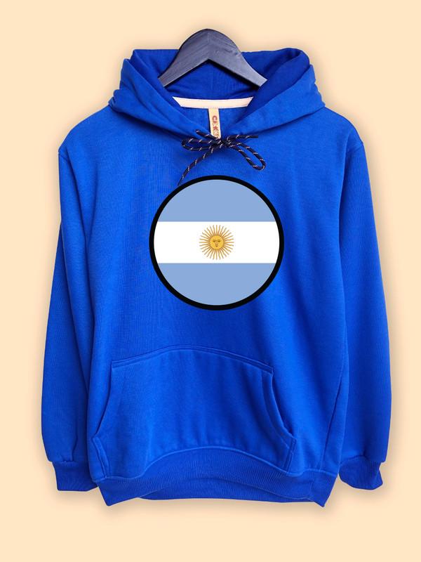 Jaket Hoodie Pullover CAMOE Argentina Flag Bendera Argentina