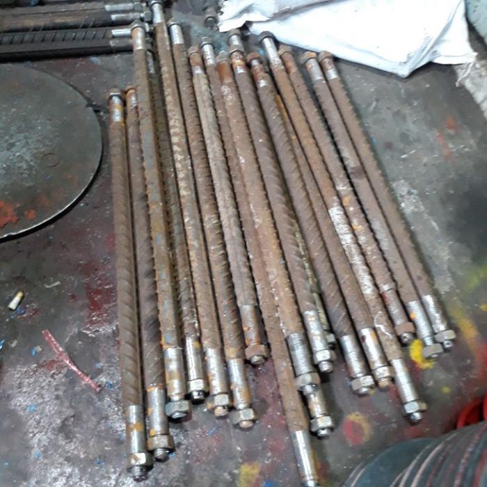 As roda gerobak besi ulir panjang 120cm besi ulir kuat