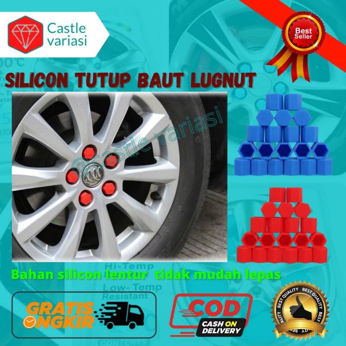 Tutup Baut Silikon tutup baut mobil Lugnut Velg Silicone baut roda