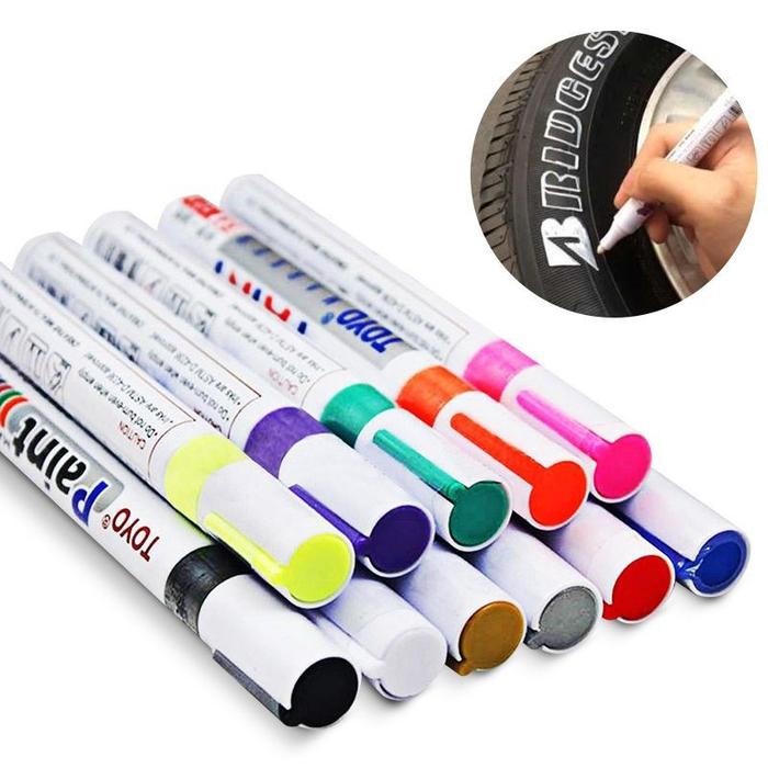 Spidol Ban TOYO Putih White Paint Marker Toyo High Quality spidol