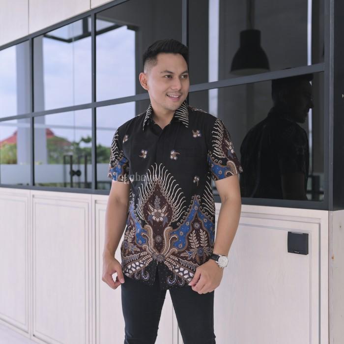 Jayabaya Batik Prabu Wijaya II Kemeja Batik Pria Lengan Pendek