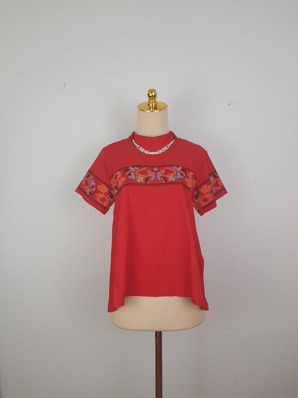 Atasan/blus wanita remaja merah 20274