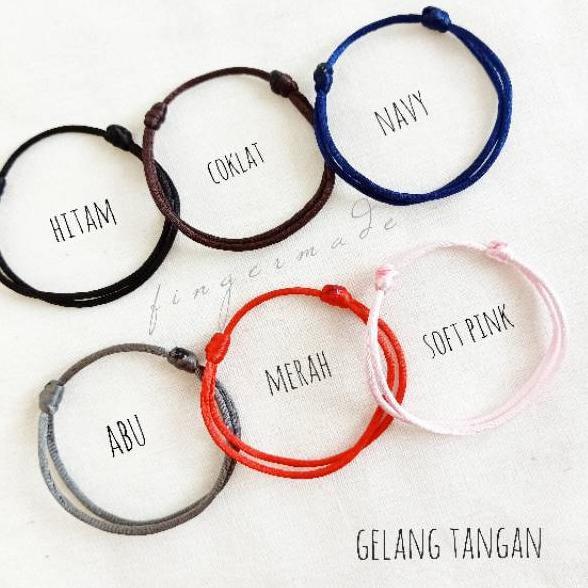 Populer [C49421 FINGERMADE GELANG TALI POLOS / GELANG KAKI POLOS