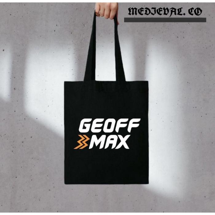 Populer- Tote Bag Geoff Max / Tas Tote / Totebag / GMX / hitam / Tas