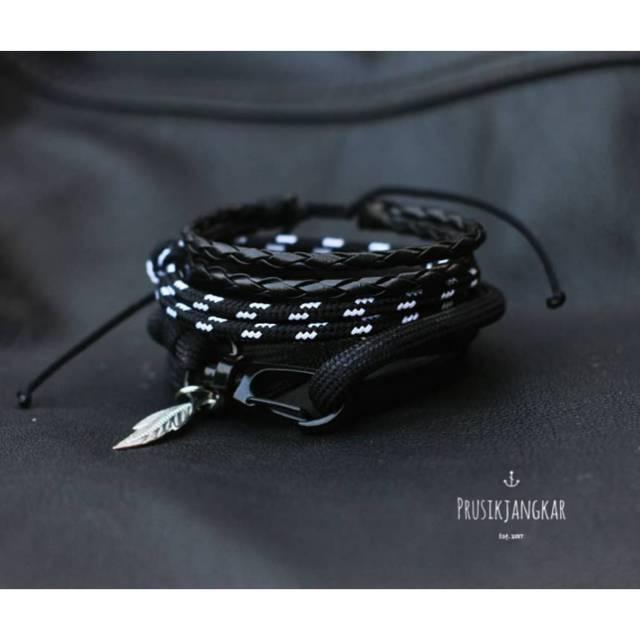 Populer Gelang Prusik Paketan / Stacked Bracelet