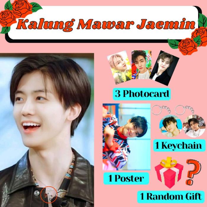 Populer Kalung mawar Jaemin Renjun Taeyong Chenle NCT / Fankit NCT /