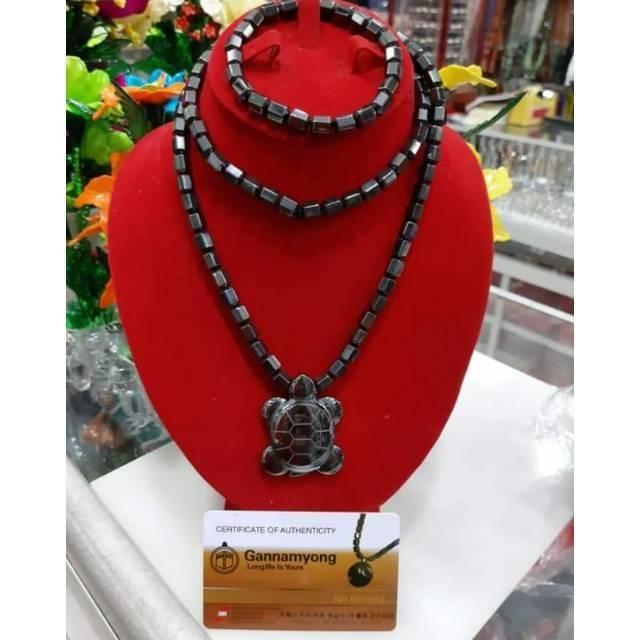 Populer Kalung & gelang kesehatan magnet gannamyong motif kura-kura